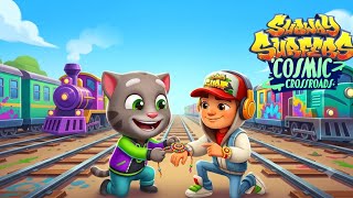 TALKING TOM TIME RUSH VS SUBWAY SURFERS COSMIC CROSSROAD, Subway Surfers game update,  screenshot 4