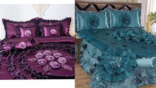 Hand embroidery : classic embroidery bedding set & bridal bed sheets designs Hand embroidery : classic embroidery bedding set & bridal bed sheets designs