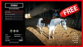 Red Dead Redemption 2 - How To Get The BEST Horses For FREE! Most RARE & Fastest Horses In The Game!