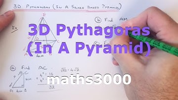 3D Pythagoras In A Square Based Pyramid