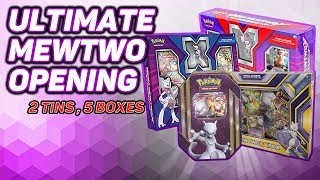 ULTIMATE MEWTWO OPENING| Opening 5 Boxes 2 Tins of Mewtwo EX/Mewtwo Y/ Mewtwo X Pokemon Cards