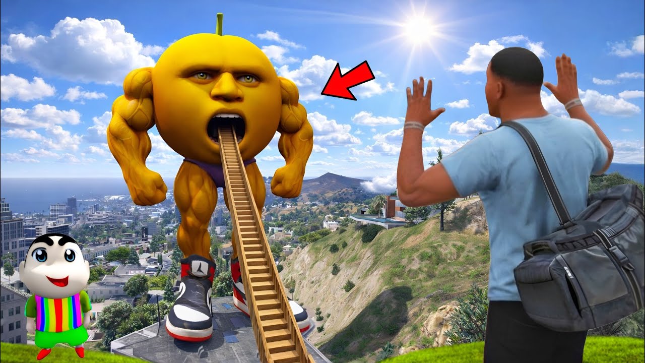 FRANKLIN FOUND A STAIRWAY TO UDI DIN DIN DIN'S MOUTH IN GTA 5