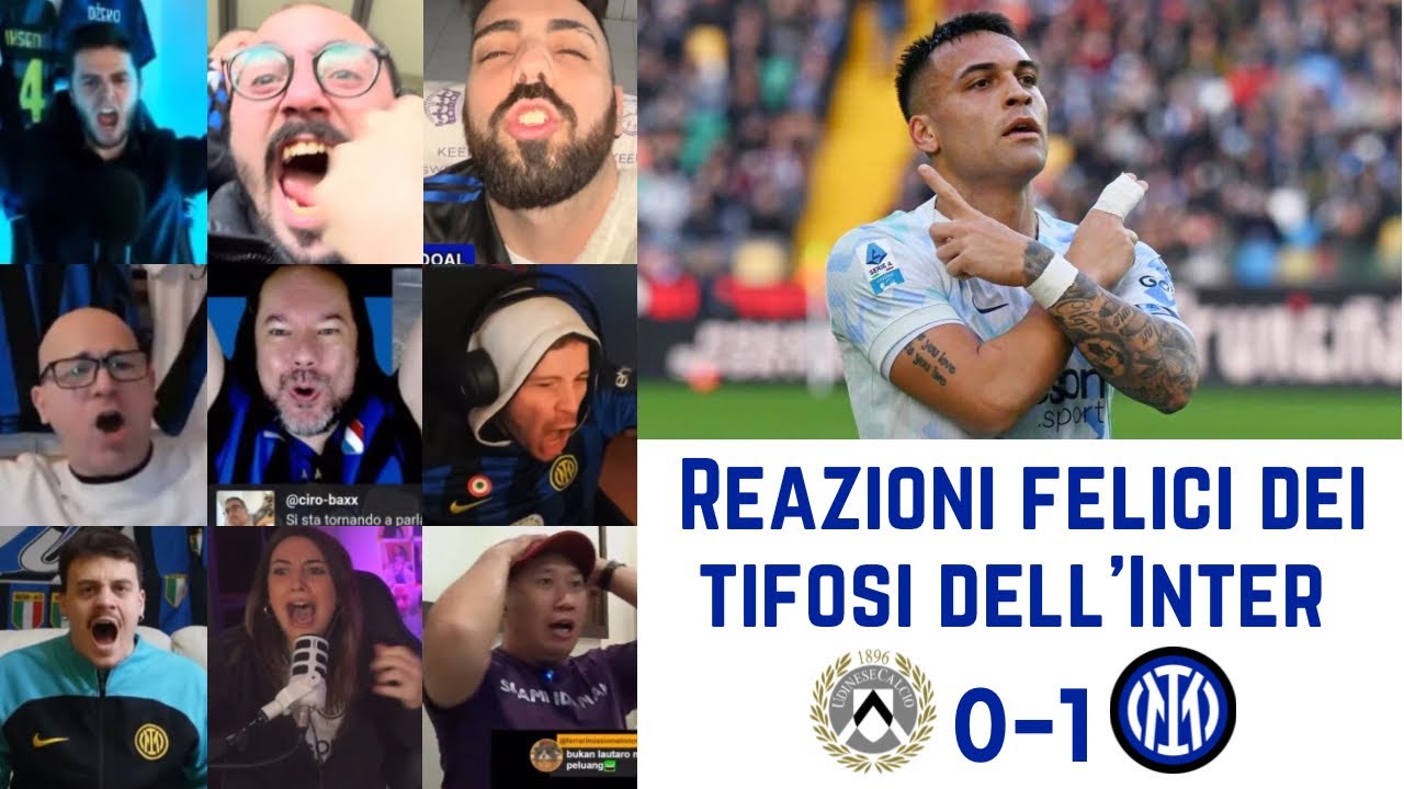 Tifosi dell’Inter in festa dopo UDINESE 0-1 INTER MILAN | Serie A G21