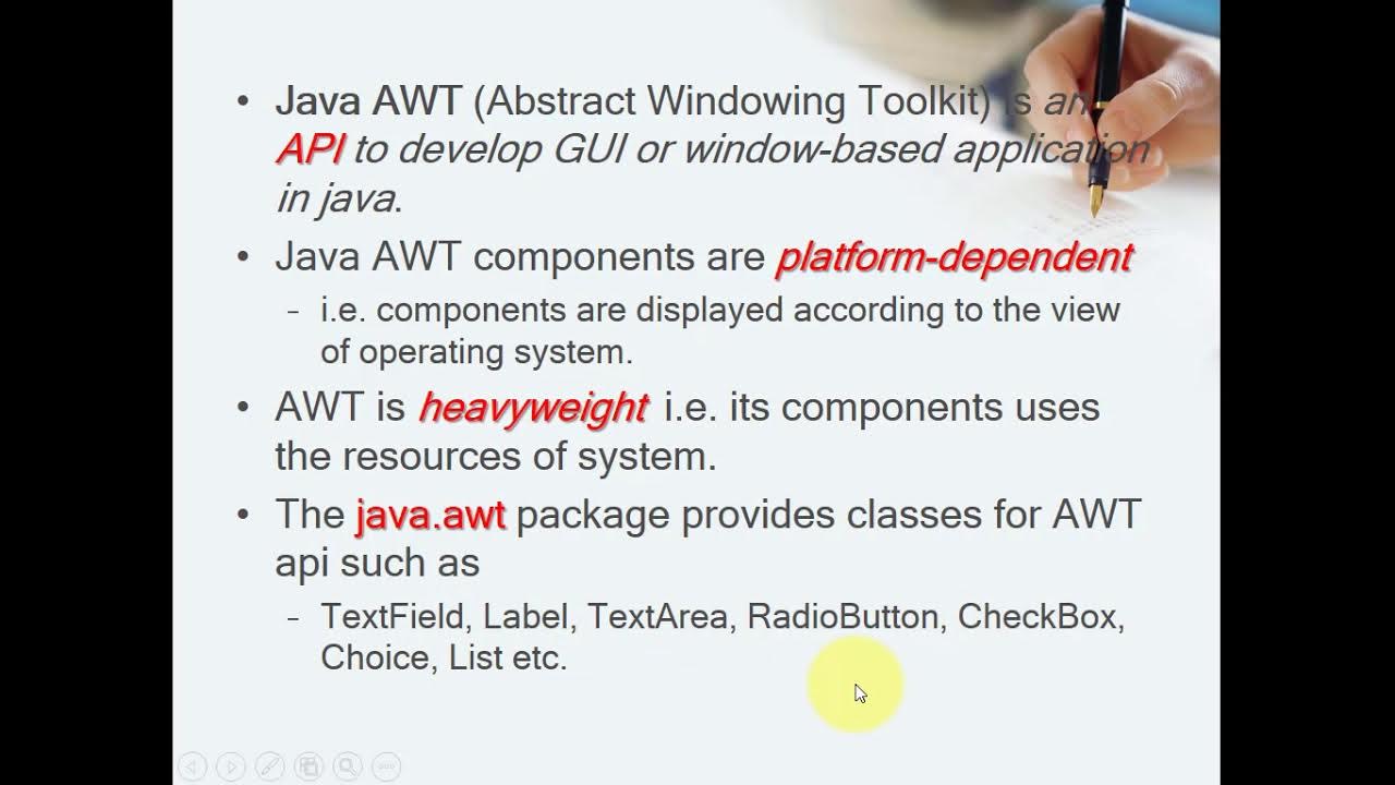 How to create Frame using AWT in java / AWT and Swing Basics - YouTube