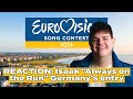 Reaction isaak always on the run germany eurovision2024