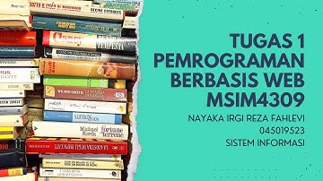 TUGAS 1 | PRAKTIKUM | Pemrograman Berbasis WEB MSIM4309 | Code