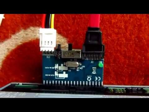 Video: Een Sata Ide-adapter Aansluiten