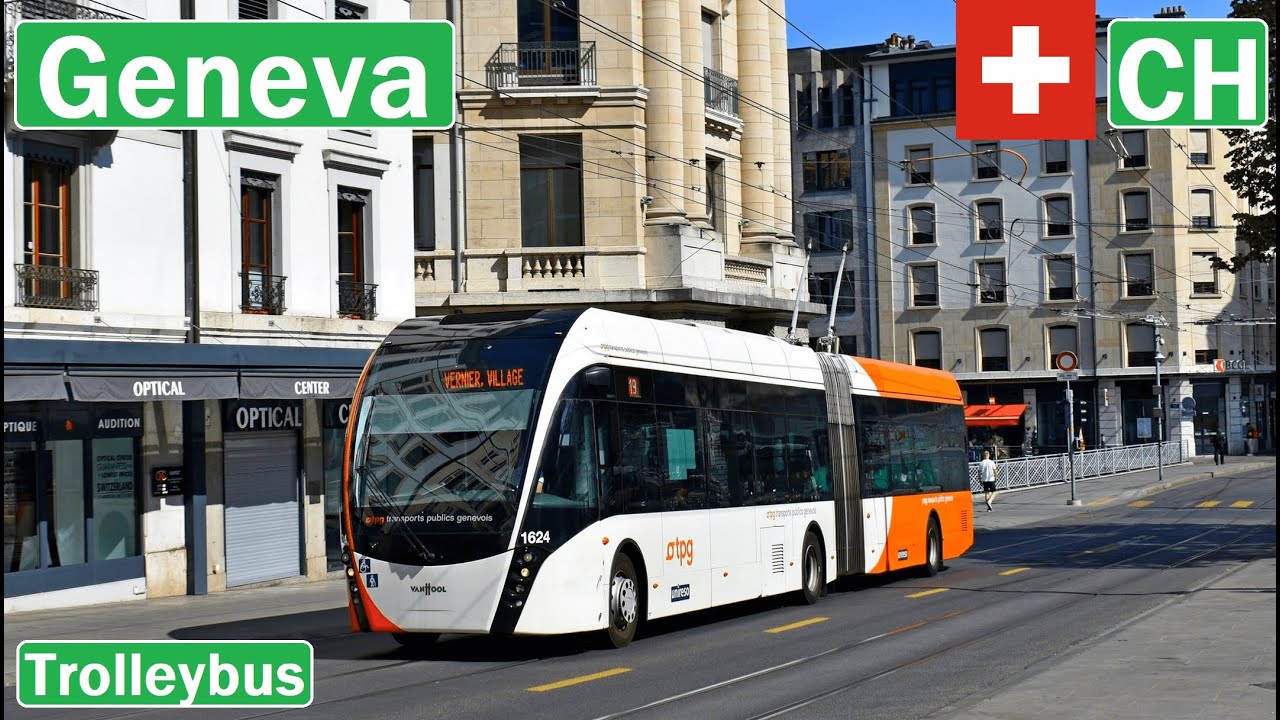 🇨🇭 GENEVA TROLLEYBUS 2023 | Trolleybus de Genève【4K】