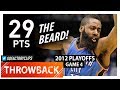 Throwback James Harden Game 4 Highlights Vs Mavericks 2012 Playoffs 29 Pts 15 In 4th Qtr 
