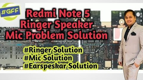 Redmi Note 5 Ringer Speaker mic Solution|Ringer ic Solution|Earspeaker solution|Mic jumper.