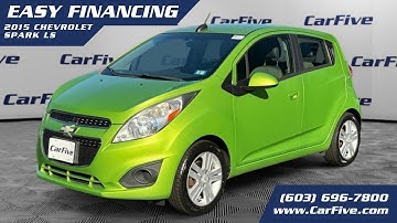 CarFive -Green 2015 Chevrolet Spark LS Hatchback - FWD - Gasoline - 4 Passengers.