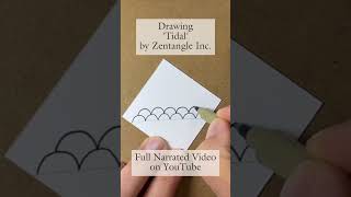 Draw Tidal - the Zentangle Pattern That's Just C-Curves