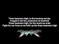 DragonForce - Three Hammers | Lyrics on screen | Full HD