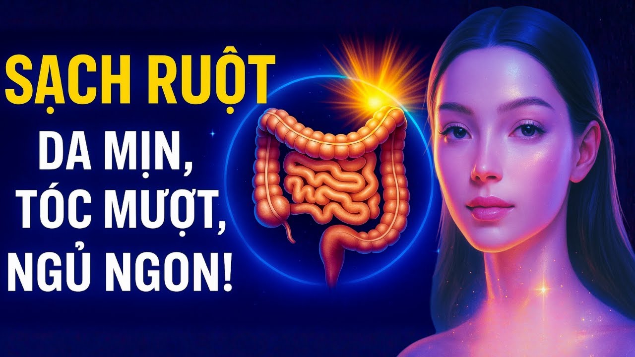 SẠCH RUỘT – DA MỊN, TÓC MƯỢT, NGỦ NGON! | 6 THÓI QUEN GIÚP CƠ THỂ TRẺ HƠN TỪ BÊN TRONG