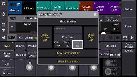 grandMA3: конфигурация и масштабирование экранов.