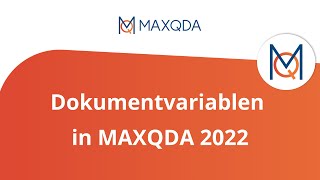Dokumentvariablen in MAXQDA 2022