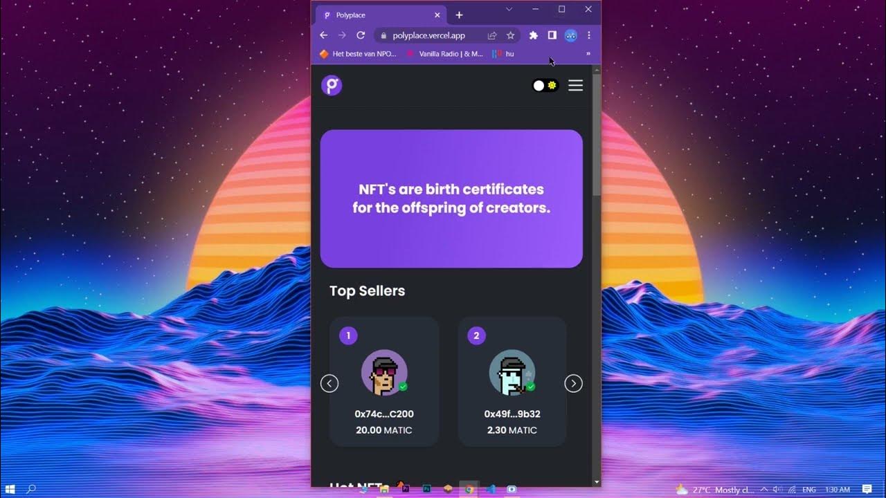 Polyplace An NFT Marketplace dapp with Next.js Solidity Hardhat