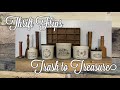 Making Farmhouse Decor From Thrifted Finds || Trash to Treasure || Crockery Stamps