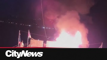 Flotilla for Gaza boat attacked by second drone at Tunisian port