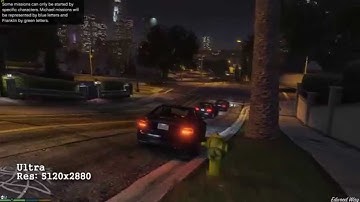 GTX 980 Ti - GTA V 1440p vs 4K vs 5K Ultra Benchmark