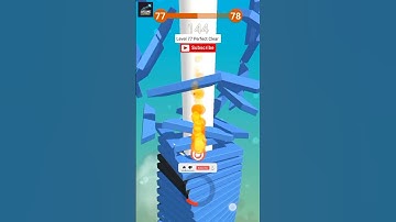 Stack Ball 🔥 Level 77 Perfect Clear in One Go 😱 | Insane Speed Run! #gaming #stackball #games