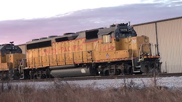 UP 1416 & 1355 GP-40-2 IDLE