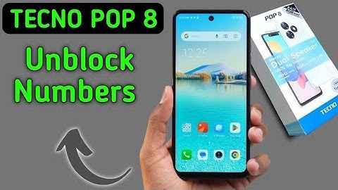 Tecno Pop 8 numbers unblock kaise kare, how to remove numbers from Blocklist in tecno, Blacklist set