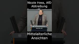 Nicole Hess, AfD: Antike Ansichten zur Abtreibung #afd #schwangerschaft #faschismus #news #deutsch