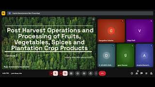 2- Post Harvest Operations and Processing of Fruits, Vegetables, Spices and Plantation Crop Products
