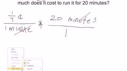 Excel 2010 Business Math 24: Cancelling Units in Fractions