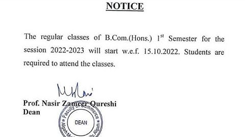 AMU Physical reporting notice update AMU offline class notice 2022 AMU admission notice