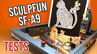 Tests SCULPFUN SF-A9 Laser Engraver. Very Fast and Powerful Tool for your Hobby! by Polkilo 5,046 views 3 months ago 6 minutes, 15 seconds