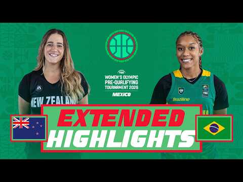 New Zealand 🇳🇿 v Brazil 🇧🇷 | Ext. Highlights | FIBA Women's Olympic Pre-qualifying Tournament 2026