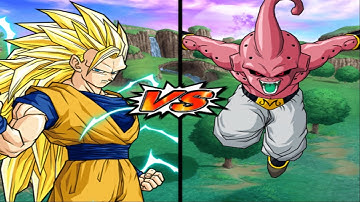 DBZ Budokai Tenkaichi 3  SSJ3 Goku VS Kid Buu