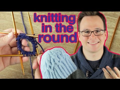 How to Knit in the Round: Knitting in the Round on Double-Pointed ...