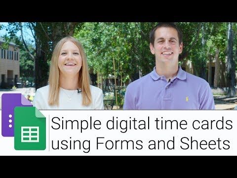 Digital Time Card using Forms and Sheets