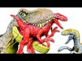T Rex FIGHTS Pack of Velociraptors! Epic Jurassic World Dinosaur Battle