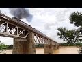 ALCo Train glides over the massive TAWA Bridge : Indian Railways  MAHANAGARI EXPRESS  11093