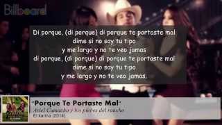 Video thumbnail of "Ariel Camacho - Porque te portaste mal (Letra) (Estreno) (Lo mas nuevo) (Julio) 2015 HD"