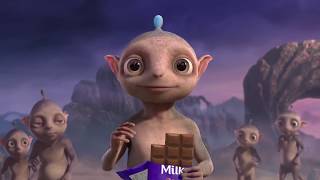 New Cadbury Dairy Milk Official Aliens Ad Cute Alien Lickabels Kids Tv