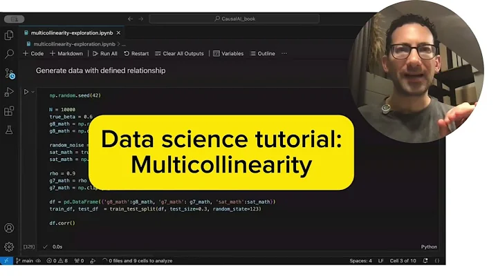 Data science tutorial: Multicollinearity