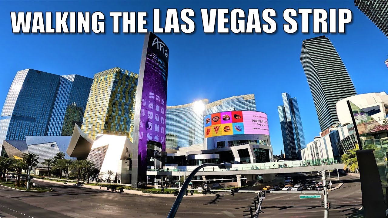 👟 LAS VEGAS STRIP is Peaceful!  Early Morning Walk.