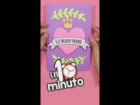 DIY: HERMOSA tarjeta para mamá – #shorts