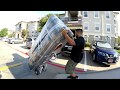 Moving a Sofa By One Mover using a hand truck