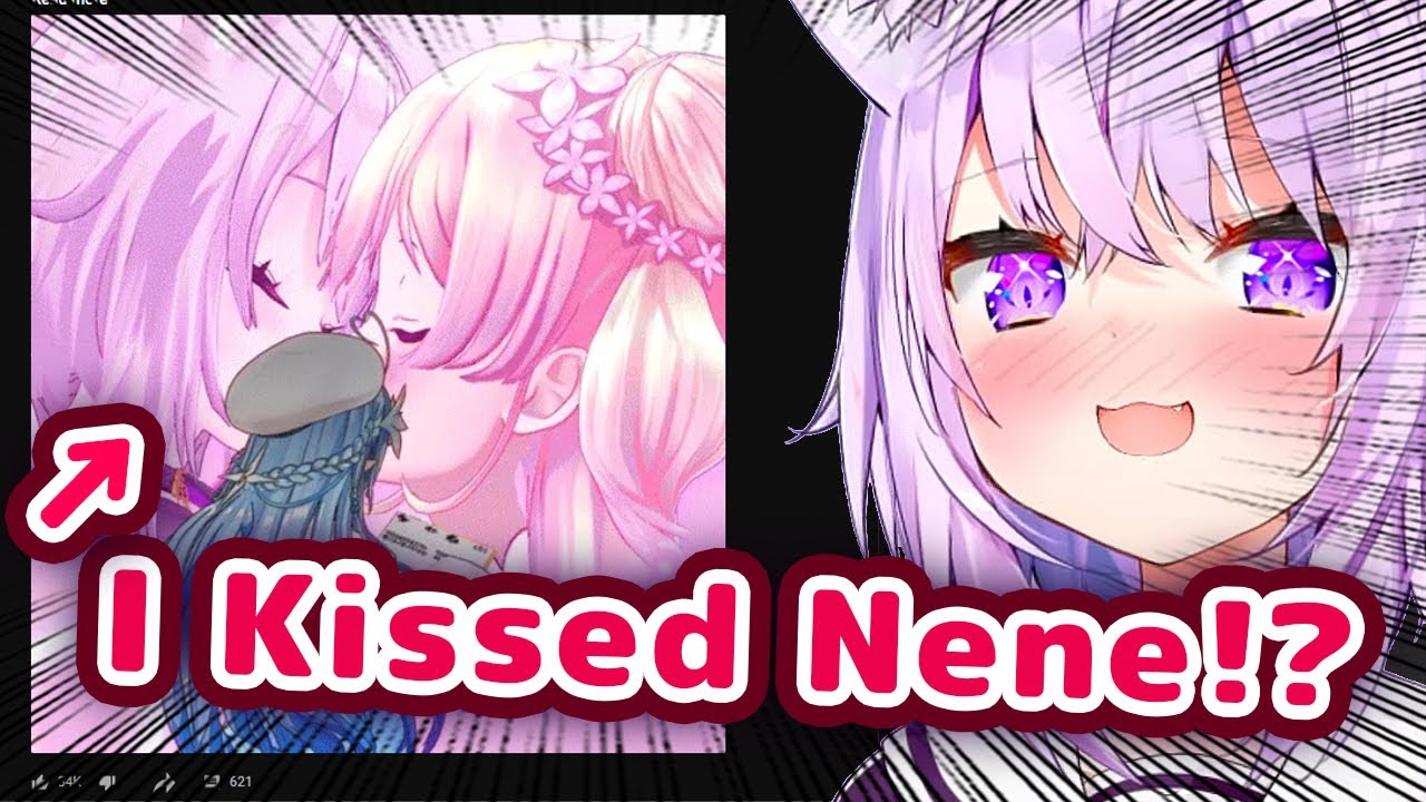 Okayu Reacts To Hologra Scene Of Her Kissing Nene【ENG Sub/Hololive】