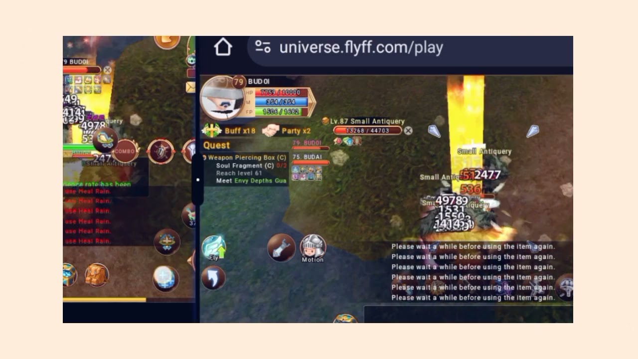 FLYFF UNIVERSE MIA SERVER KNIGHT STRENGHT BUILD