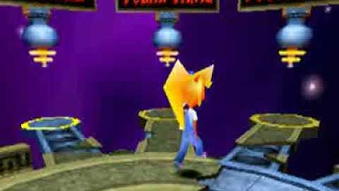 Crash Bash - Coco Bandicoot spinning in Warp Room