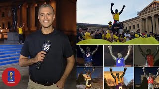Ecuador Jinxed by Rocky Statue Curse vs Ivory Coast | World Cup Fans Put Jersey on Philly Monument