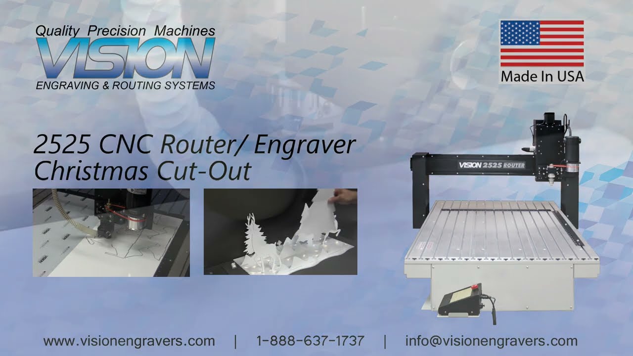 2525 CNC Router/ Engraver Christmas Cut-Out