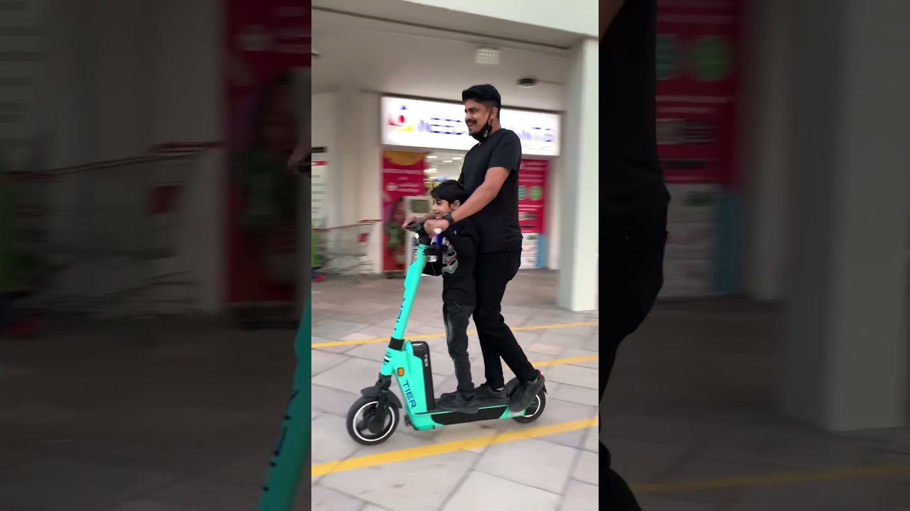 Trying Electric Scooter For The First Time Dubai Adventure